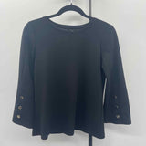 Ann Taylor Women's Size XSP Black Solid Long Sleeve Shirt