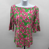 Lilly Pulitzer Women's Size 10 Pink Floral Long Sleeve Shirt