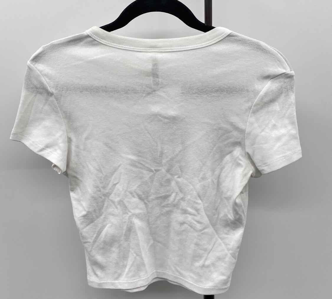 Bella Canvas Junior's Size M White Words T-Shirt
