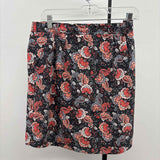 Loft Women's Size 10 Charcoal Floral Skirt