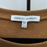 Rebecca Minkoff Women's Size XXL Caramel Solid Sweatshirt