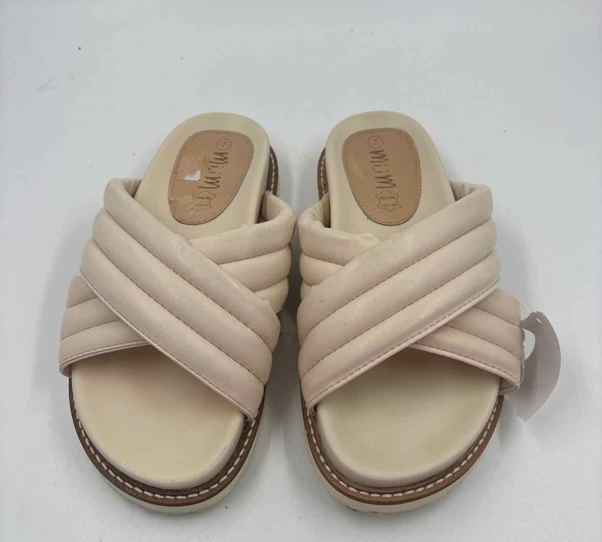 MIIM Women's Shoe Size 7 Ivory Solid Sandals