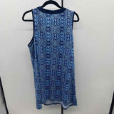 Lands End Women's Size 18 Blue Floral Dress