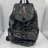 Pink Women's Black Sequined Backpack