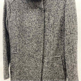 Cole Haan Women's Size 10 Charcoal Tweed Coat