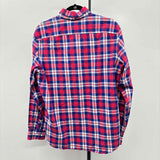 Banana Republic Men's Size M Blue Cotton Plaid Long Sleeve Shirt