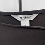 White House Black Market Women's Size 10 Black Solid Dress
