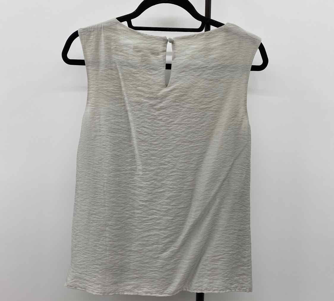 Coldwater Creek Women's Size M Beige Sequins Sleeveless Shirt