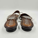 Italian Shoemakers Women's Shoe Size 10 Brown Rhinestones Sandals