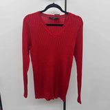 Tommy Hilfiger Women's Size L Red Shimmer Sweater