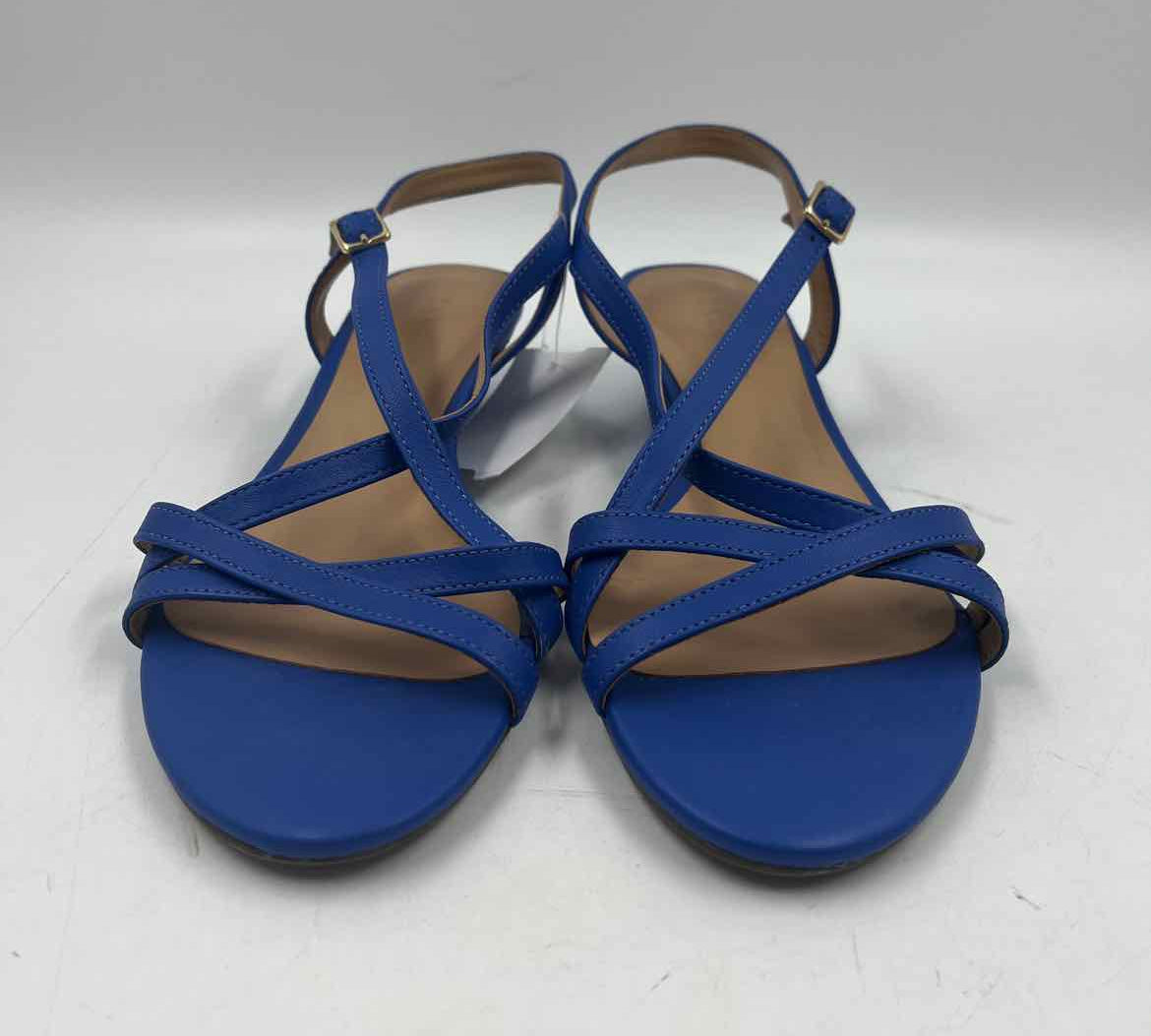 Talbots Women's Shoe Size 6.5 Blue Solid Sandals