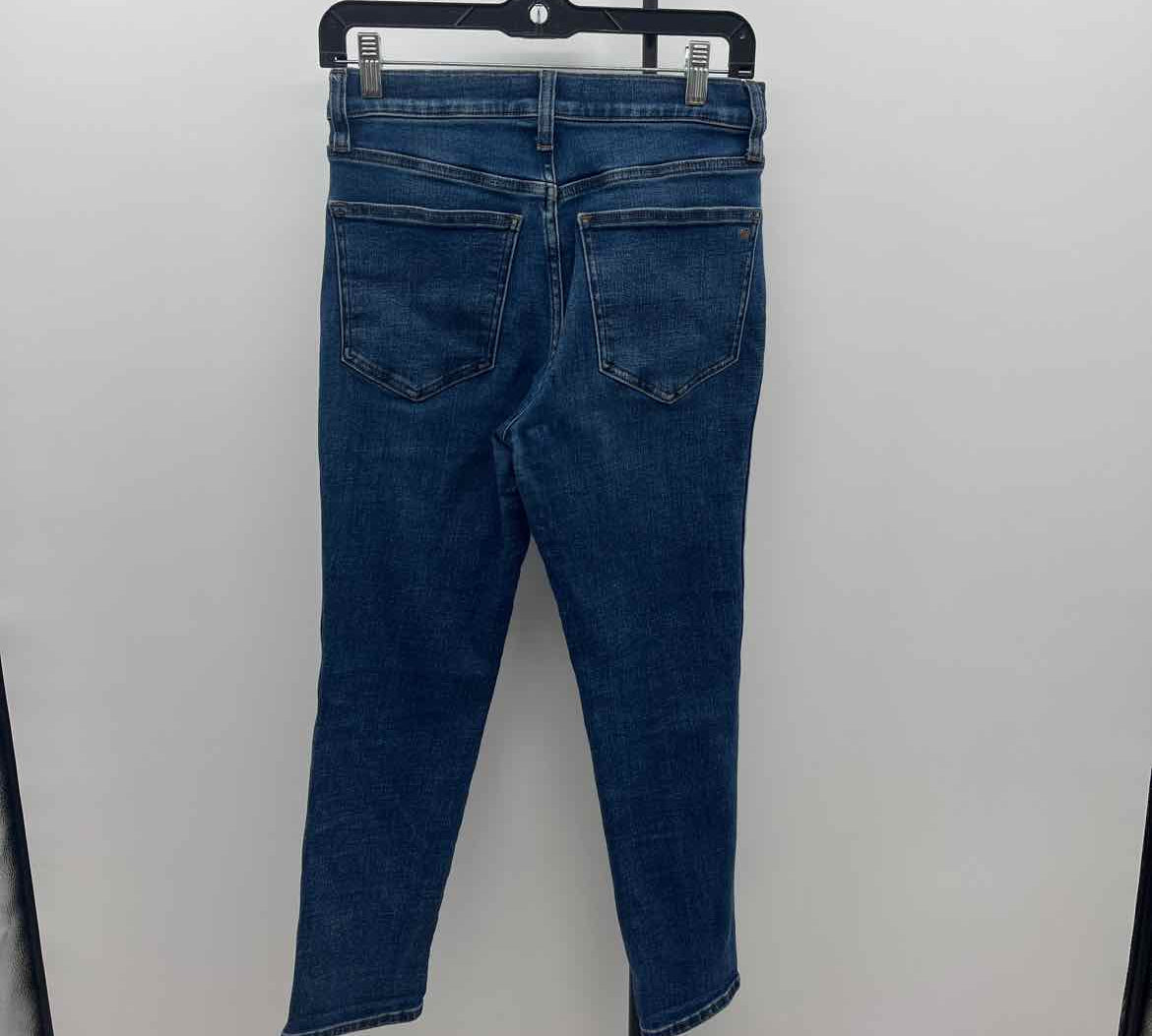 Madewell Junior's Size 4P Blue Solid Jeans