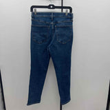 Madewell Junior's Size 4P Blue Solid Jeans