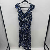 DKNY Women's Size 16 Navy Floral Dress