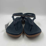 Siketu Women's Shoe Size 10 Navy Beaded Sandals