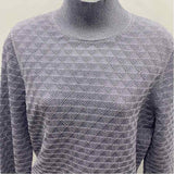 5 a 7 Women's Size L Lavender Textured Sweater
