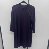 JH Women's Size 16 Purple Textured Dress