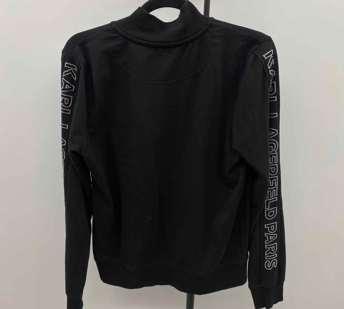 Karl Lagerfeld Women's Size S Black Logo Jacket