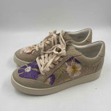 Oasis Society Women's Shoe Size 10 Beige Floral Sneakers