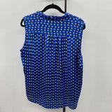 Nine West Women's Size XL Blue Abstract Sleeveless Shirt