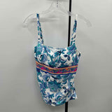 La Blanca Women's Size 12 Teal Floral Swimsuit - Separate