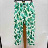 J Crew Women's Size 4 Green Leaf Pants
