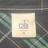 CABI Women's Size M Black Plaid Long Sleeve Shirt