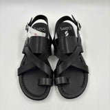 Franco Sarto Women's Shoe Size 6.5 Black Solid Sandals