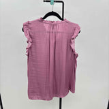 Jones New York Women's Size L Mauve Solid Sleeveless Shirt