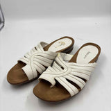 Kate Ann Women's Shoe Size 8.5 White Solid Sandals