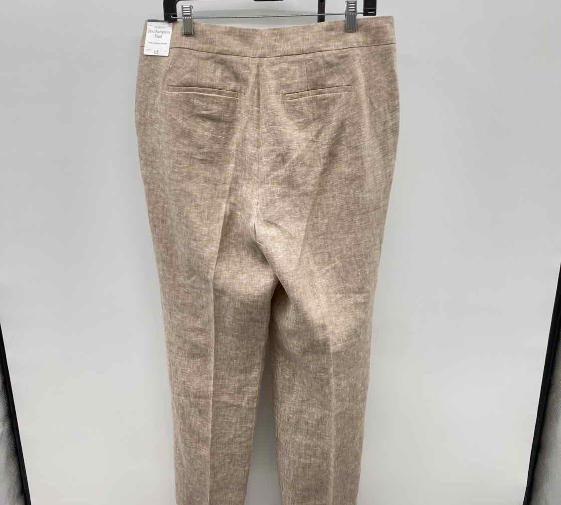 Talbots Women's Size 12P Tan Textured Pants