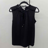 Calvin Klein Women's Size SP Black Solid Sleeveless Shirt