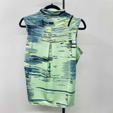 Jamie Sadock Women's Size S Green Abstract Sleeveless Shirt