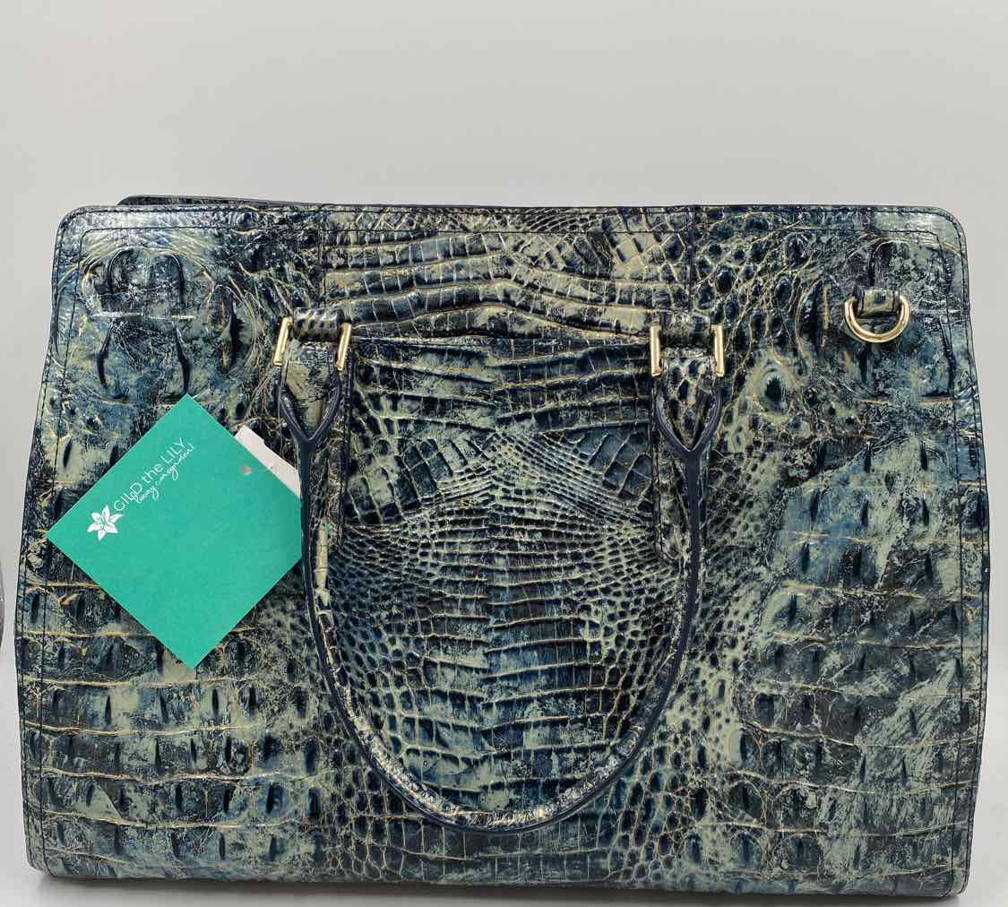 Brahmin Women's Green Luxe textured Purse