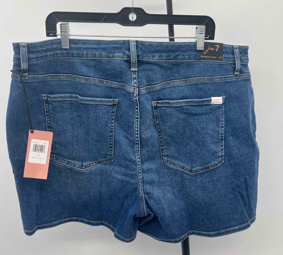 Jen7 Women's Size 18 Blue Solid Shorts