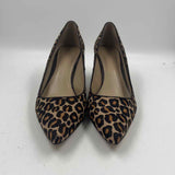 Ann Taylor Women's Shoe Size 7 Brown Animal Print Heels