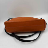 Valentina Women's Orange Luxe pebbled Purse