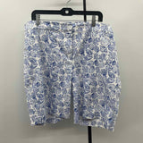 Talbots Women's Size 22W Blue Seashells Shorts
