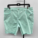 Chico's Women's Size 12 Green Solid Shorts
