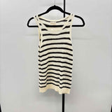 Thread & Supply Women's Size S Ivory Stripe Sleeveless Shirt