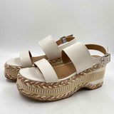 Dolce Vita Women's Shoe Size 7 White Textured Sandals