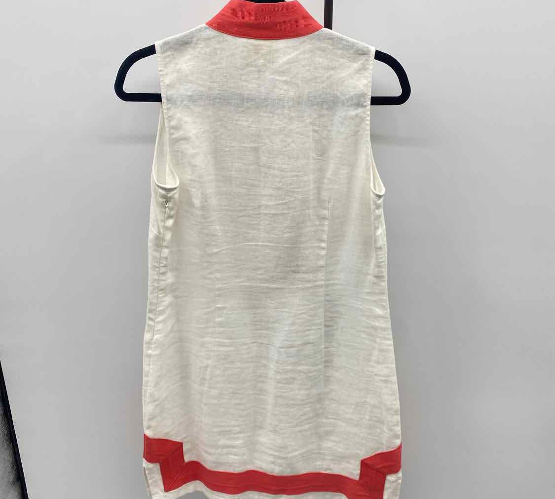 STS Women's Size 6 White Solid Dress