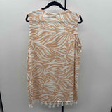 Rachel Zoe Women's Size 14 Peach Abstract Dress