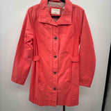 Eddie Bauer Women's Size M coral Solid Trenchcoat