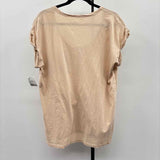 Aerie Women's Size S Beige Solid Short Sleeve Shirt