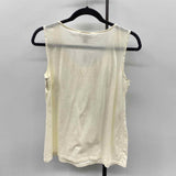 Loft Women's Size M Ivory Solid Sleeveless Shirt