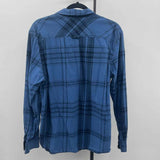 American Rag Men's Size L Blue Plaid Long Sleeve Shirt