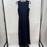 Adrianna Papell Women's Size 6 Navy mesh Dress