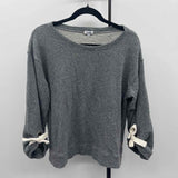 Splendid Women's Size M Charcoal Heathered Long Sleeve Shirt