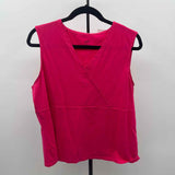 JJill Women's Size XL Pink Solid Sleeveless Shirt